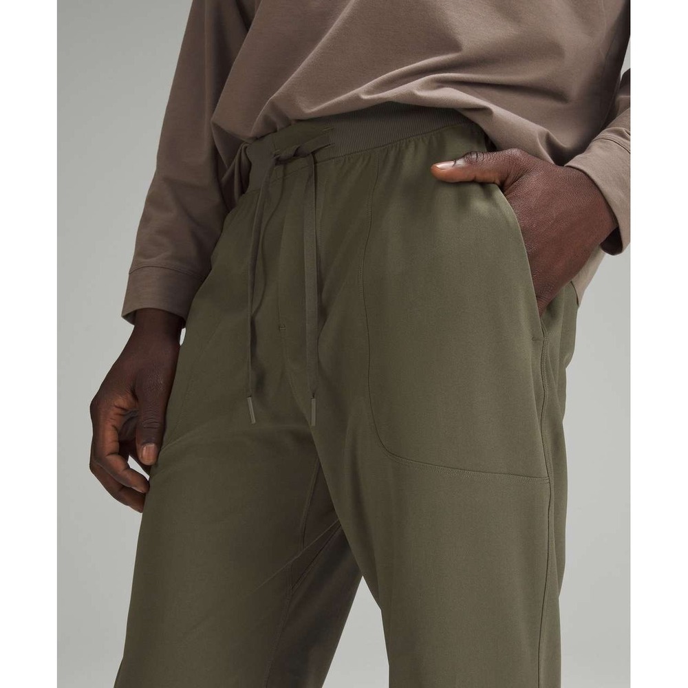 Lululemon ABC Jogger Large Army Green Relaxed Lab Tech Pants Mens M5ASZ - Picture 6 of 9